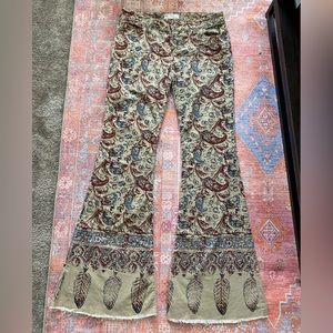 Free people size 29 wide flare pants